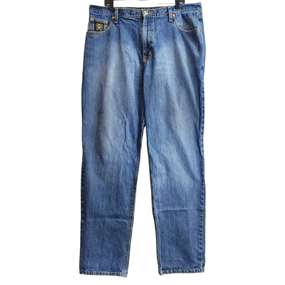 CINCH Jeans Mens 38X36 Blue BLACK LABEL Straight Leg Western Rodeo Cowboy Ranch